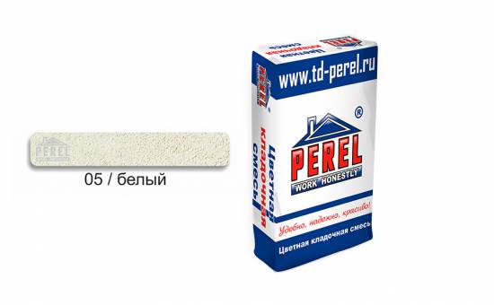 Цветной кладочный раствор PEREL SL 5005 белый зимний, 25 кг