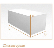 Газобетонный блок ГРАС D400, 600x250x500 мм